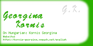 georgina kornis business card